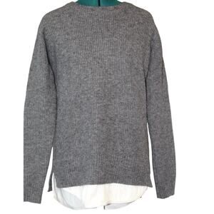 UNIF x Urban Outfitters Gray Layered Look Crewneck Sweater Women’s Small